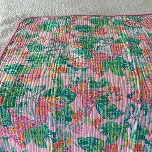 Double sided Lilly Pulitzer for pottery barn blanket